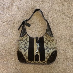 Coach purse brown with logo